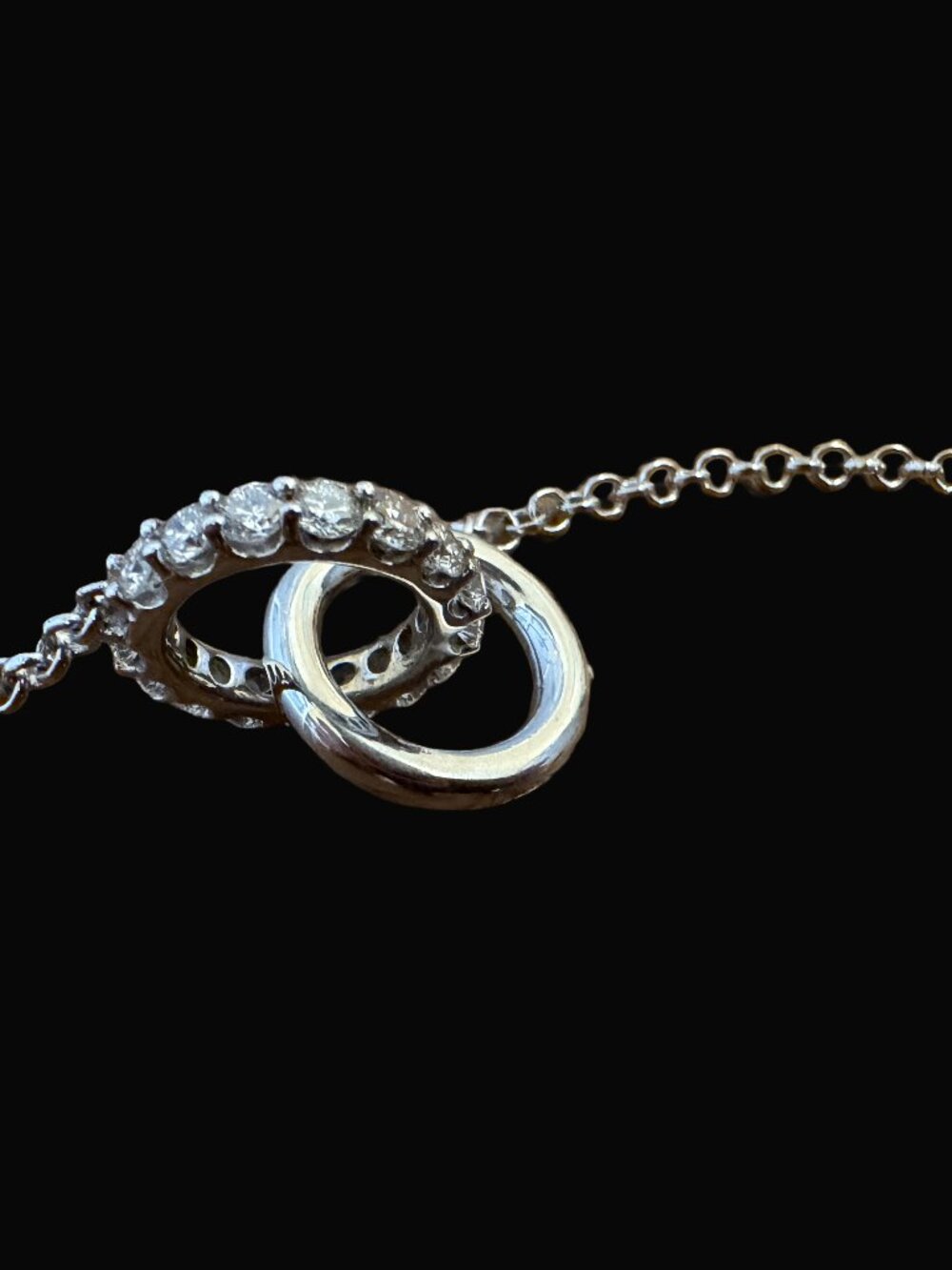 Trinity Necklace Sterling Silver 1.00 ct Lab-Grown Diamonds H VS2